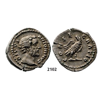 05.05.2013, Auction 2/2102. Roman Empire, Antoninus Pius (138-161 AD) AR Denarius (Struck 161 AD) Rome, Silver (3.29g)