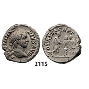 05.05.2013, Auction 2/ 2115. Roman Empire, Caracalla, 198­-217 AD, Denarius (Struck 207 AD) Rome, Silver (3.64g)