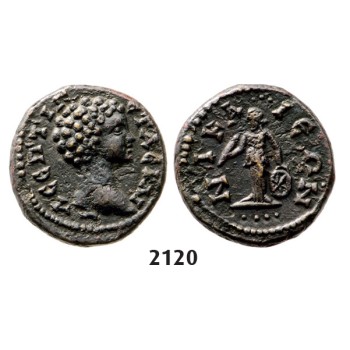 05.05.2013, Auction 2/ 2120. Roman Empire, Provincial Coinage, Geta as Caeser, 198­-209, Æ, Nicea (Bithynia) Bronze (3.10g)