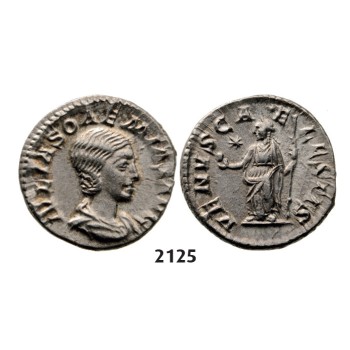 05.05.2013, Auction 2/2125. Roman Empire, Julia Soemias, mother of Elagabal, 218-­222 AD, Denarius (Struck 218-­222 AD) Rome, Silver (3.02g)