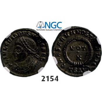 05.05.2013, Auction 2/2154. Roman Empire, Crispus, 316­-326, Æ3 (Nummus) (Struck 324 AD) Thessalonica, Billon (2.65g), NGC MS