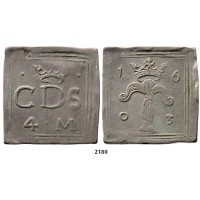 05.05.2013, Auction 2/2180. Sweden, Karl (IX) Duke of Södermaland, 1560-­1604, Klippe 4 Mark 1603, Kalmar, Silver