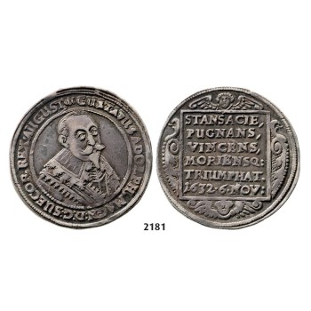 05.05.2013, Auction 2/2181. Sweden, Gustav II Adolf, 1611-­1632, ½ Riksdaler, No Date (1634) Stockholm, Silver