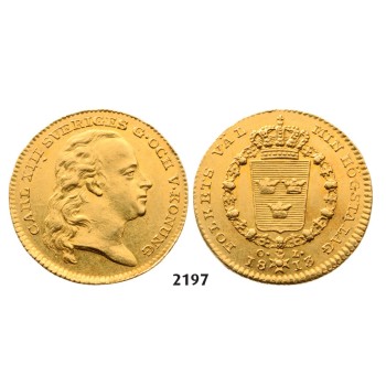 05.05.2013, Auction 2/ 2197. Sweden, Karl XIII, 1809­-1818, Dukat 1813-­O/L, Stockholm, GOLD