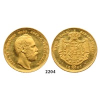 05.05.2013, Auction 2/2204. Sweden, Carl XV, 1859-­1872, Dukat 1867­-S/T, Stockholm, GOLD