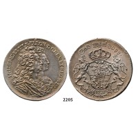 05.05.2013, Auction 2/2205. Sweden, Patterns & Trial strikes, Fredrik I, 1720-­1751, Trial strike of Riksdaler 1727 (SM 65) Stockholm, Tin