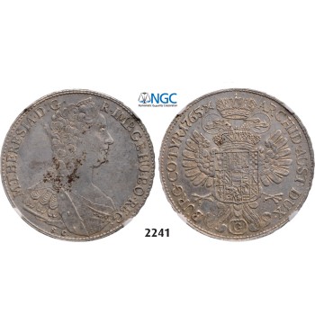 05.05.2013, Auction 2/2241. Austria, Maria Theresia, 1740­-1780, Taler 1765­-SC/G, Günzburg, Silver, NGC XF