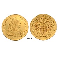 05.05.2013, Auction 2/2254. Austria, Joseph II. as co­regent, 1765-­1780, Ducat 1776­-E/HG, Karlsburg, GOLD