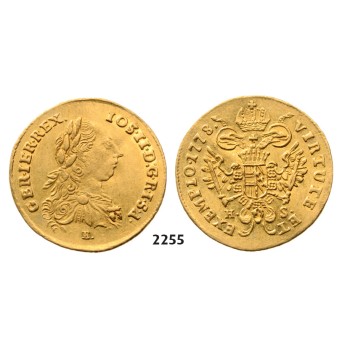 05.05.2013, Auction 2/2255. Austria, Joseph II. as co­regent, 1765-­1780, Ducat 1778­-E/HS, Karlsburg, GOLD