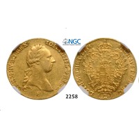 05.05.2013, Auction 2/2258. Austria, Joseph II, 1780-­1790, 2 Ducats 1786-­E, Karlsburg, GOLD, NGC AU50