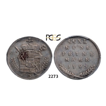 05.05.2013, Auction 2/2273. Austria, Salzburg, Hieronymus von Colloredo, 1772­-1803, 5 Kreuzer 1793, Silver, PCGS AU53