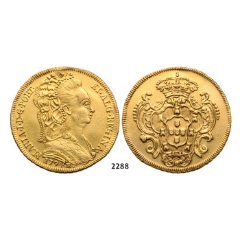 05.05.2013, Auction 2/2288. Brazil, Maria I, 1786-­1799, 6400 Reis 1794­-R, Rio de Janeiro, GOLD