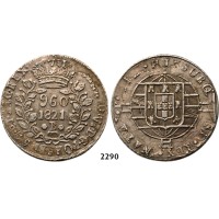 05.05.2013, Auction 2/2290. Brazil, Joao VII, 1818-­1822, 960 Reis 1821/0­-B, Bahia, Silver