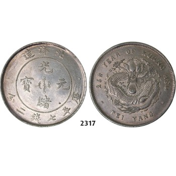 05.05.2013, Auction 2/2317. China, Chihli Province (Pei Yang), 7 Mace 2 Candareens (Dollar) Year 25 (1899) Tientsin, Silver