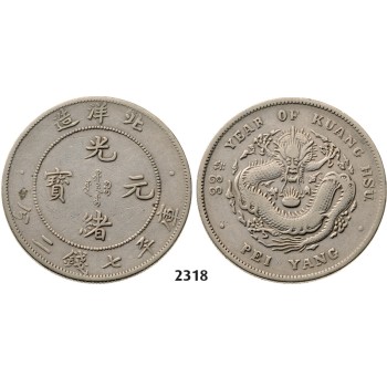 05.05.2013, Auction 2/2318. China, Chihli Province (Pei Yang), 7 Mace 2 Candareens (Dollar) Year 33 (1907) Tientsin, Silver