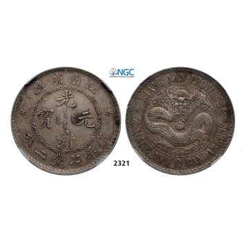 05.05.2013, Auction 2/ 2321. China, Kiangnan Province, 7 Mace 2 Candareens (Dollar) No Date (1897) Nanjing, Silver , NGC AU50