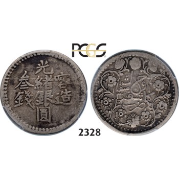 05.05.2013, Auction 2/2328. China, Sinkiang Province, 3 Miscals AH1321 (1903) Kashgar, Silver, PCGS F12