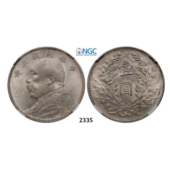 05.05.2013, Auction 2/ 2335. China, Republic, Yuan (Dollar) Fat man Year 3 (1914) Silver, NGC MS62