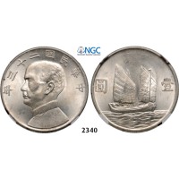 05.05.2013, Auction 2/ 2340. China, Republic, Yuan (Dollar) 1934 "Junk" Silver, NGC MS63