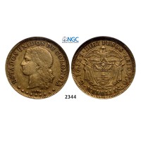 05.05.2013, Auction 2/ 2344. Colombia, Confederation, 1819­-, 10 Pesos 1876/5, Medellin, GOLD, NGC VF35