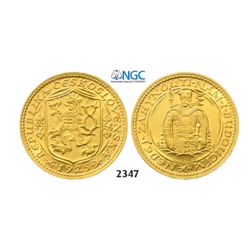 05.05.2013, Auction 2/ 2347. Czechoslovakia, Dukat 1925, GOLD, NGC MS64