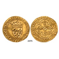 05.05.2013, Auction 2/2375. France, Charles VI "The mad" or "The well­beloved" 1380-­1422, Ecu d'or à la couronne (1385) GOLD