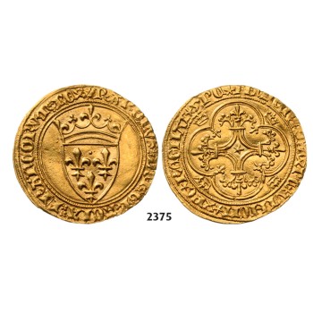 05.05.2013, Auction 2/2375. France, Charles VI The mad or The well­beloved 1380-­1422, Ecu dor à la couronne (1385) GOLD