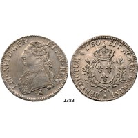 05.05.2013, Auction 2/2383. France, Louis XVI, 1774-­1792, Ecu 1790­-A, Paris, Silver