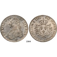 05.05.2013, Auction 2/2384. France, Louis XVI, 1774-­1792, Ecu 1791-­A, Paris, Silver