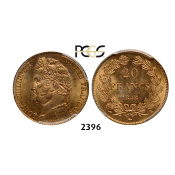 05.05.2013, Auction 2/2396. France, Louis Philippe, 1830-­1848, 20 Francs 1848-­A, Paris, GOLD, PCGS MS63