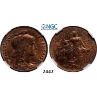 05.05.2013, Auction 2/2442. France, Third Republic, 1871-­1940, 10 Centimes 1906, Bronze, NGC MS64RB