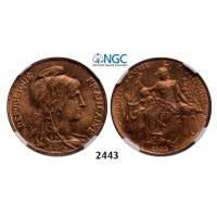 05.05.2013, Auction 2/2443. France, Third Republic, 1871-­1940, 10 Centimes 1909, Bronze, NGC MS64RB