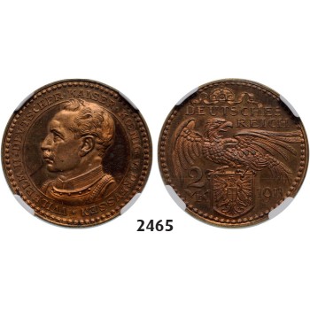 05.05.2013, Auction 2/2465. Germany, Empire, local coinage, Prussia, Goetz Pattern 2 Mark 1913, Gild copper