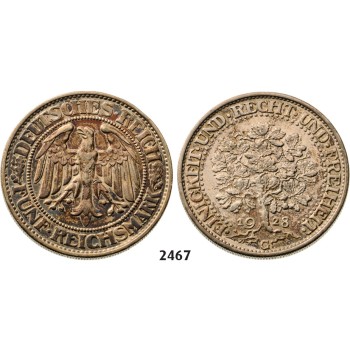 05.05.2013, Auction 2/ 2467. Germany, Empire, standard coinage, Weimar Republic, 1919-­1933, 5 Reichsmark 1928­-G, Karlsruhe, Silver