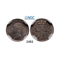 05.05.2013, Auction 2/2482. Great Britain, Victoria, 1837-­1901, Penny 1860, London, Silver, NGC MS62