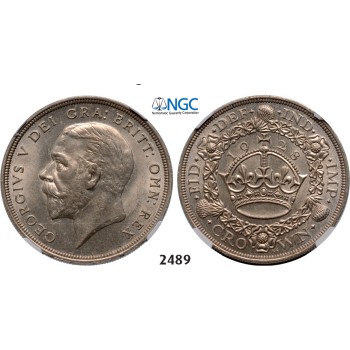 05.05.2013, Auction 2/2489. Great Britain, George V, 1910­-1936, Crown 1928, London, Silver, NGC MS62