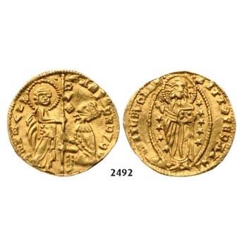 05.05.2013, Auction 2/ 2492. Greece, Crusaders, Chios, Andrea Dandolo, 1343­-1354, Imitation of the Venetian Zecchino, No Date, GOLD