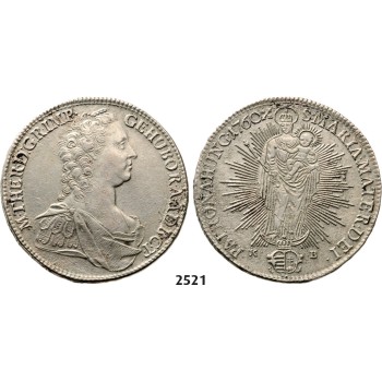 05.05.2013, Auction 2/2521. Hungary, Maria Theresia, 1740­-1780, Taler 1760­-KB, Kremnitz, Silver