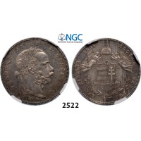 05.05.2013, Auction 2/2522. Hungary, Franz Joseph, 1848­-1916, Forint 1868­-GYF, Karlsburg, Silver, NGC AU58