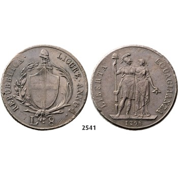 05.05.2013, Auction 2/ 2541. Italy, Liguria, 8 Lire 1798, Genova, Silver