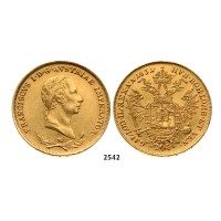 05.05.2013, Auction 2/2542. Italy, Lombardy-­Venetia, Franz II. Habsburg, 1792­-1835, Sovrano 1831­-M, Milan, GOLD