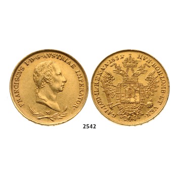 05.05.2013, Auction 2/2542. Italy, Lombardy-­Venetia, Franz II. Habsburg, 1792­-1835, Sovrano 1831­-M, Milan, GOLD