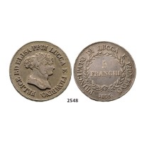 05.05.2013, Auction 2/2548. Italy, Lucca, Elisa Bonaparte & Felice Baciocchi, 1805­-1814, 5 Franchi 1805, Silver