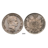 05.05.2013, Auction 2/2550. Italy, Kingdom of Napoleon, Napoleon I, 1804-­1814, 5 Lire 1811­-M, Milan, Silver