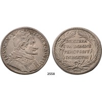 05.05.2013, Auction 2/ 2558. Italy, Papal States, Innocent XI, 1676­-1689, Piastra, Year VIII (1683/1684) Rome, Silver