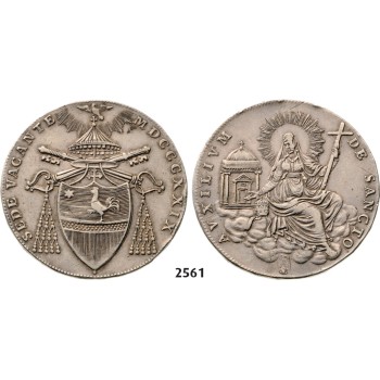 05.05.2013, Auction 2/2561. Italy, Papal States, Vacant (Sede Vacante) 10th Feb. – 31st March 1829, Scudo MDCCCXIX (1829) Bologna, Silver