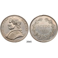 05.05.2013, Auction 2/2565. Italy, Papal States, Pius IX, 1846­-1878, Scudo 1850 (IV) –R, Rome, Silver