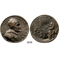 05.05.2013, Auction 2/2570. Italy, Medals, Innocent XI, 1611-­1676-­1689, Cast medal, 1676 signed by Giovanni Hamerani. Accession, Bronze