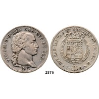 05.05.2013, Auction 2/2576. Italy, Sardinia,Vittorio Amanuele I, 1814­-1821, 5 Lire 1817-­L, Turin, Silver