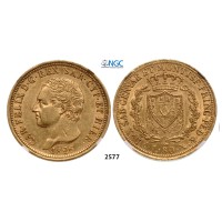 05.05.2013, Auction 2/2577. Italy, Sardinia, Carlo Felice, 1821-­1831, 80 Lire 1826-­L, Turin, GOLD, NGC AU55